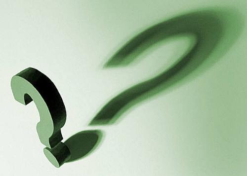 Question? - Picture of a green question mark.