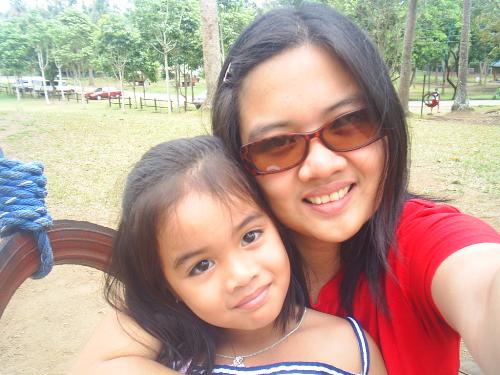 bonding moment with my kid! - taken at Bluroze farm, Lipa City, Philippines
