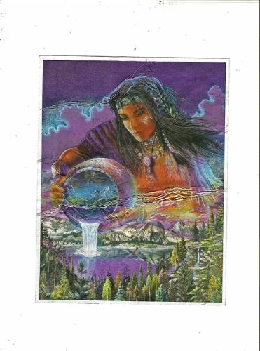 Indian picture - My sister gave this to me since ilove Indain stuff.