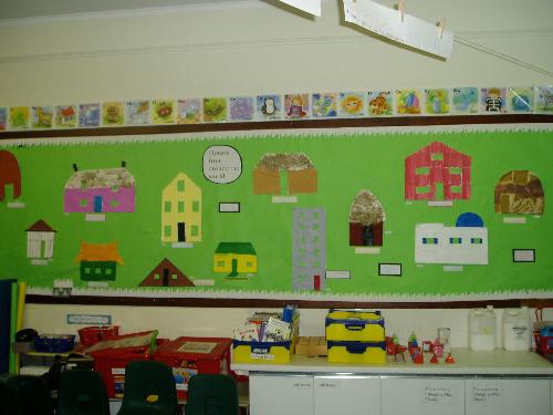 My classroom display about homes - The children really enjoyed finding ...