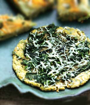 paratha - mustard green leaf naan with shredded cheese,very delicious