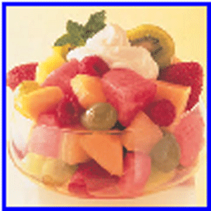fruit salad for my dessert - i love fruit salad