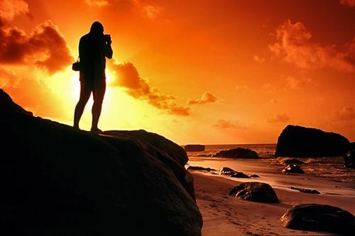 Sunset in noronha island - noronha island