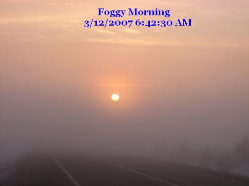 Foggy Sunrise - Near Cloquet MN USA