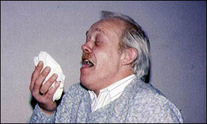 Man suffering from cold and sneezing - Cold is very common disease for anybody to get.