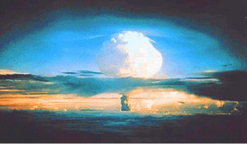 Hydrogen bomb - it is much more explotic, killer and fast bomb. i used it for my dream discussion.
