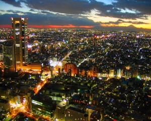 japan - city at night