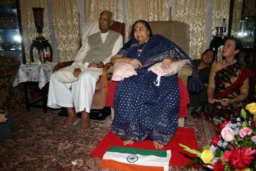 Are u true Indian??? - Insult to the Indian National flag by this so called 'spiritual leader' and self proclaimed 'GOD' Mataji Nirmala Devi.This disrespect to our country's flag shows that she has definately no respect or love for the country that gave her so much and her husband who was an IAS officer and chief of the SCI(he is seated next to her in the pics). Such a shame.