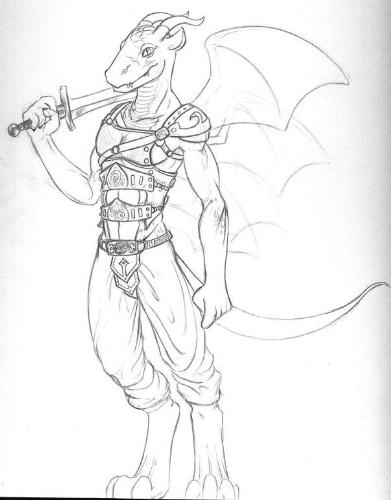 Drake, dragon, furries - It's a drawing of my character in the furry fandom