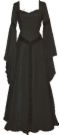 Black dress - A black medieval dress to represent all black dresses