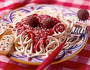 Spaghetti and MeatBalls CAKE - go to Familyfun.com to find this recipe and others like it for more fun!