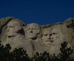 Mt. Rushmore - South Dakota's Mt. Rushmore, commemorating the first 150 years of U.S. history. Mt. Rushmore - South Dakota's Mt. Rushmore, commemorating the first 150 years of U.S. history.