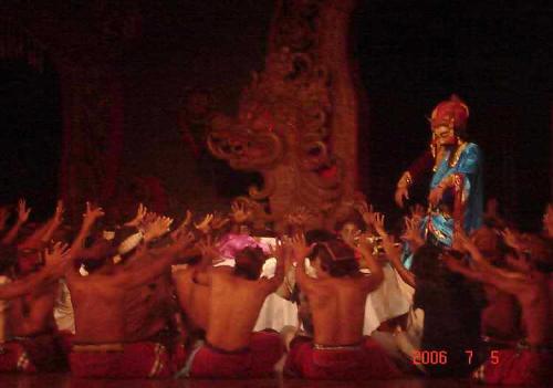 kecak dance - a famous balinese colossal dance the story is taken from Ramayana epic