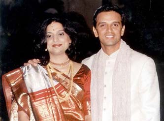 Rahul Dravid - Rahul Dravid with his wife Vijetha