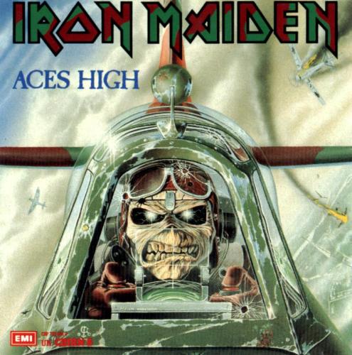 Iron Maiden - Aces High - This is the cover of the Iron Maiden single, Aces High.