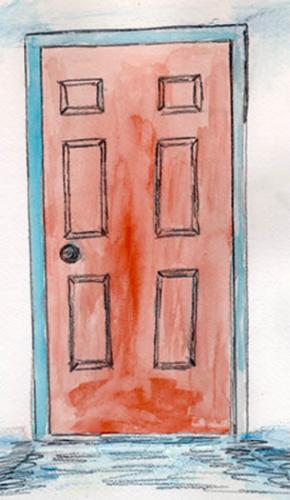 A door - A picture of a door