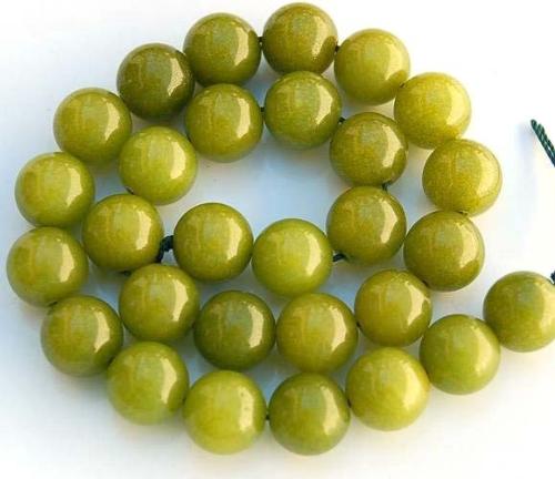 Work Stuff! Usually stone beads for me! - Fantastic green jade beads I got on ebay.