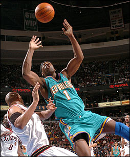 Davis and the Hornets - Davis and the Hornets got past the Sixers in NBA Season 2002-2003.