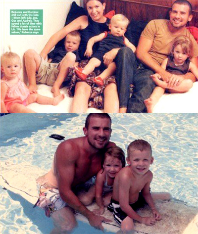 Linc's family - How happy they are!Linc is a good father!very good!