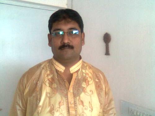 In our traditional attire - on my way for evening of mahaastami pooja