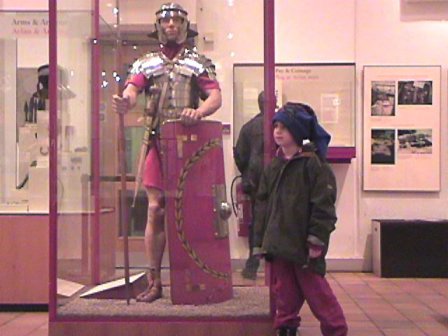 Caerleon - Roman Barracks and Fortress Museum in Caerleon, Wales.