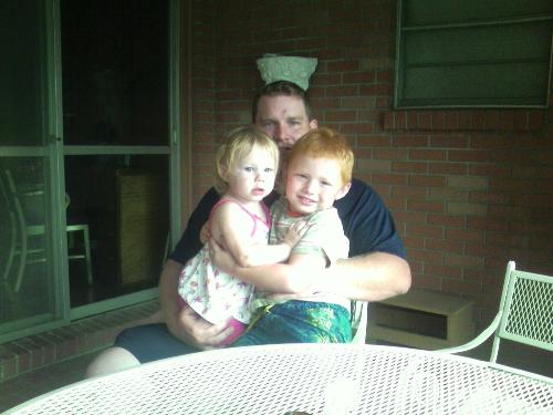 Levi is the little red-head - my children and husband