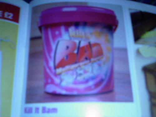 Kill it Bam - I'm sure you've all heard of Cillit Bang, the 'amazing' cleaning product... this picture isn't too brilliant, but i came across it flicking through a catalogue... it's called Kill It Bam... a clear rip off or what!!