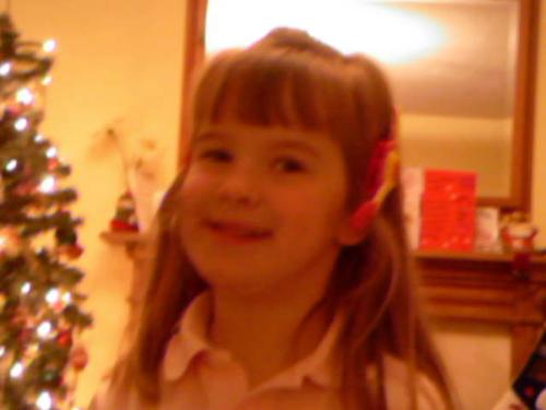Working at 5! - Here's my niece, Hannah, again (photogenic little thing she is!), at Christmas playing with her new McDonald's employee set! (why does working seem fun when you're that age?)