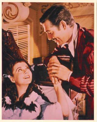 Gone with the Wind - Scarlett O'Hara (Vivian Leigh) and Rhett Butler (Clark Gable) from the movie 'Gone with the Wind'