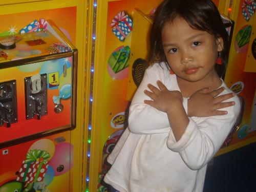 at the mall - angel at Sta lucia east mall..