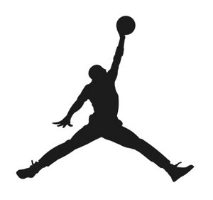 air jordan - this is the jumpman logo on every jordan brand.