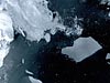 Antartica melting - An ariel view of the melting Antartica.