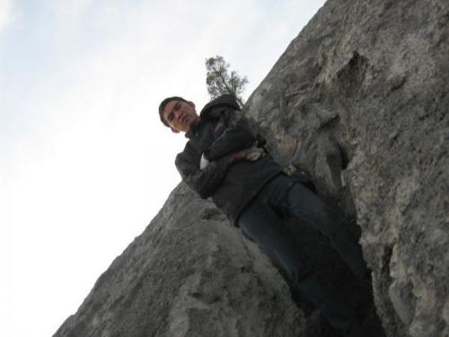 it's me - i am going back from mahameru mount in gunung semeru east java