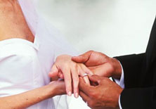 Starting point of the marriage - engaged man and woman.