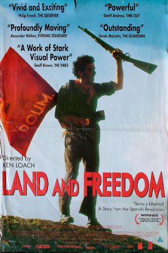 Land and freedom - A poster for the movie land and freedom by Ken Loach