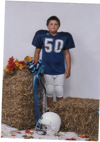My son - This is my son Christian. His team won every game this year. He is in the 5th grade.