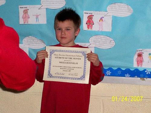 proud moment - This is when my baby got student of the month...We were all so proud of him.