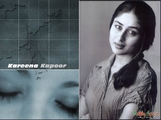 kareena - this is a black and white wallpaper of hers , simple yet sober and sweet !