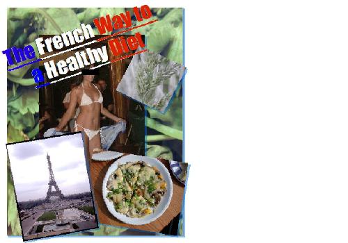 E-book cover - This is the cover of the E-book: The French way to diet