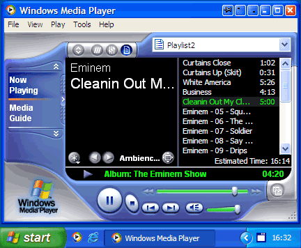 WM player - windows media player