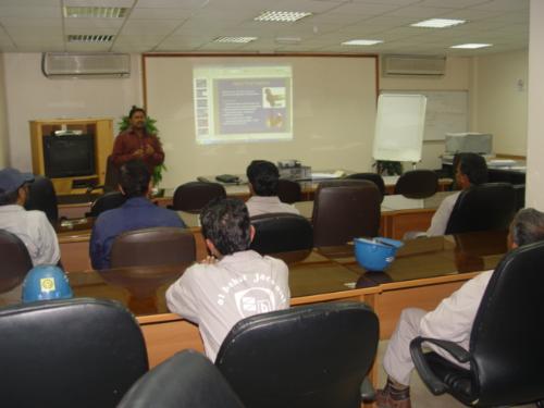 PIC conference hall - Safety Awareness Training Session for Contractor's Employees.