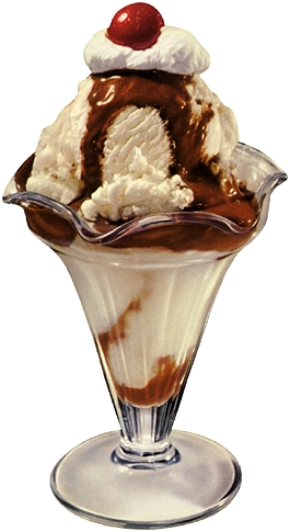 Sundae - ice cream sundae