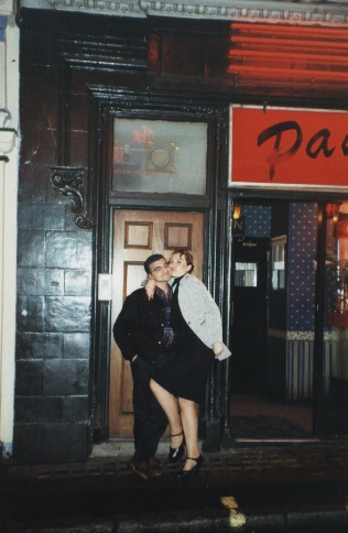 Kiss me - hot girl kiss me in london street