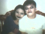 wife - angel and kim at the halloween party