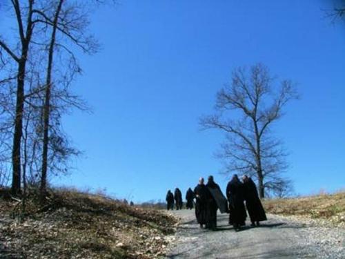 Moving On - Photos shows monks leaving seminary for a vacation and moving on to next level be it assignment to other church, moving on to other seminary, or pursuing other fileds others than priesthood. For sure on next school opening they will comeback but who among them will still walk on the road that thsy still walking.