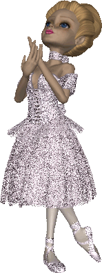 Ballerina in silver gown - Lovely ballerina dressed up in a glittery silver gown