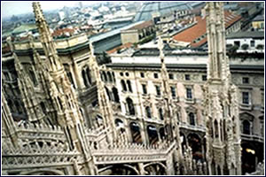 milan - old building view