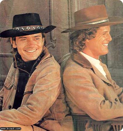Alias Smith and Jones - This is a promotion photograph for the tv show "Alias Smith and Jones" - an old western comedy from the last century.