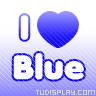 i love blue - my favorite colour is blue lol