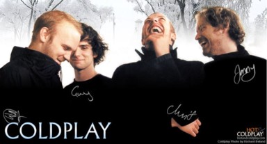 Coldplay - they look happy, really happy!